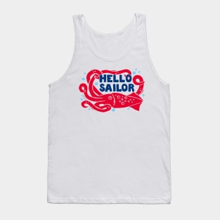 Hello sailor kraken Tank Top